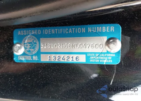 2021 Acura Rdx A-Spec Package из США, поврежденный, VIN 5J8TC2H66ML047600